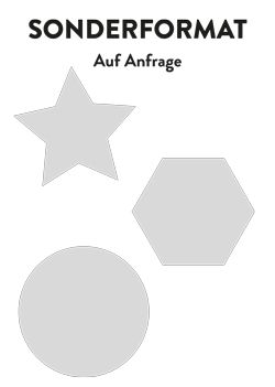 Sonderformate auf Anfrage
