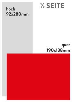 Grösse: ½ Seite